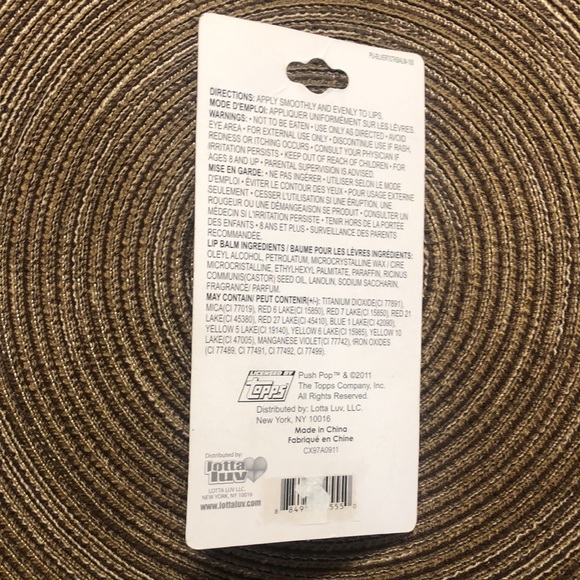 Push Pop Blue Raspberry Watermelon Lip Balm - Picture 2 of 2